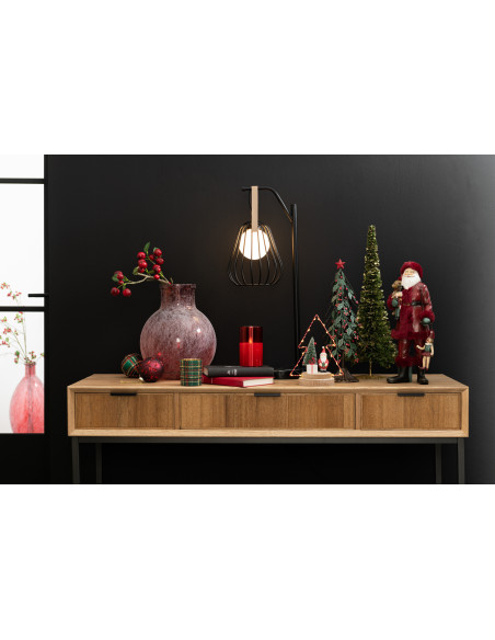 Lampe de table Ignes en acier/marbre noirJ-Line Lampe de table Ignes en acier/marbre noirJ-Line