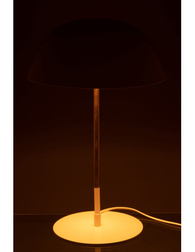Lampe de table en métal blancJ-Line