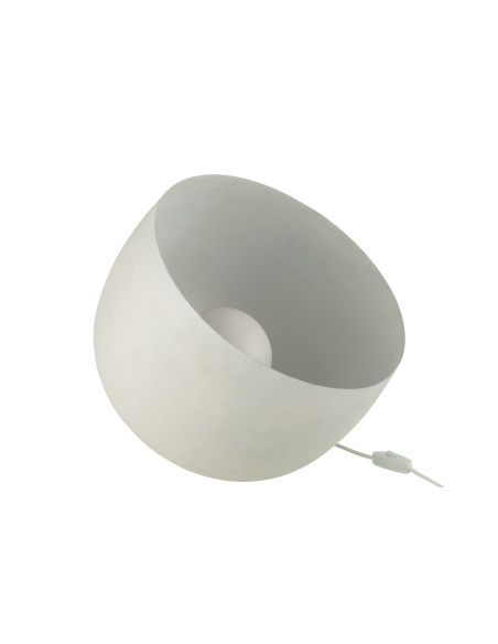 Lampe en métal blanc grandeJ-Line