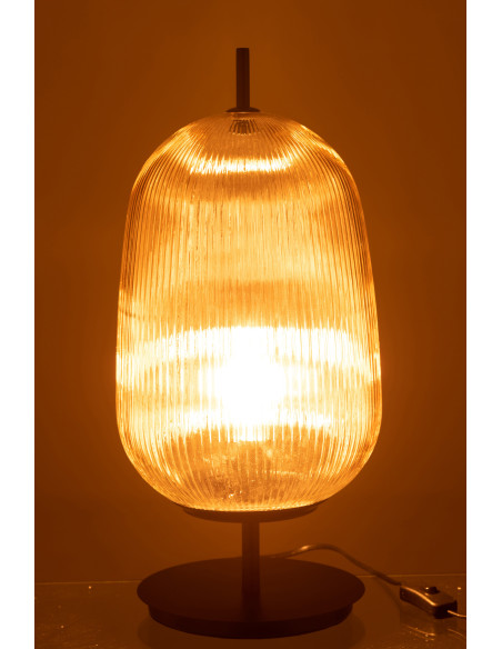 Lampe de table Oasis en verre jaune grandJ-Line Lampe de table Oasis en verre jaune grandJ-Line