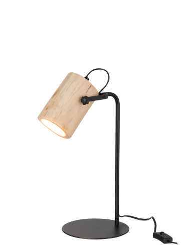 Lampe de bureau en bois naturel Silas BeranganJ-Line