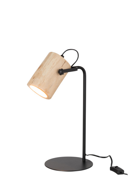 Lampe de bureau en bois naturel Silas BeranganJ-Line
