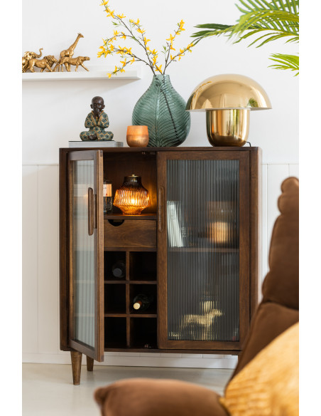 Lampe Champignon Fer Or GrandJ-Line Lampe Champignon Fer Or GrandJ-Line