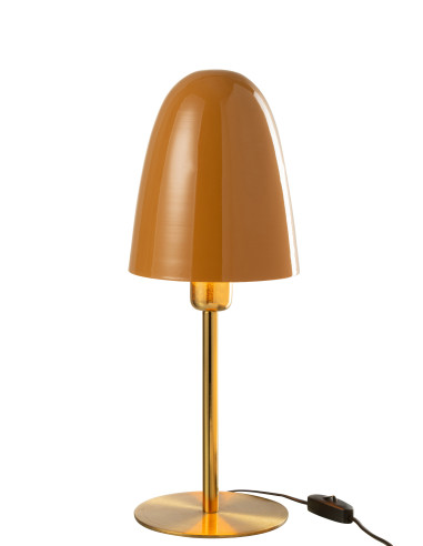 Lampe de table en métal ocre/or.J-Line