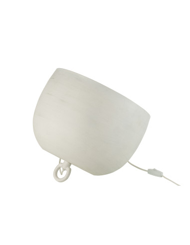 Lampe en métal blanc grandeJ-Line