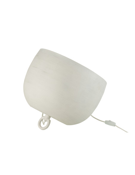 Lampe en métal blanc grandeJ-Line
