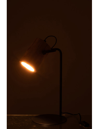 Lampe de bureau en bois naturel Silas BeranganJ-Line