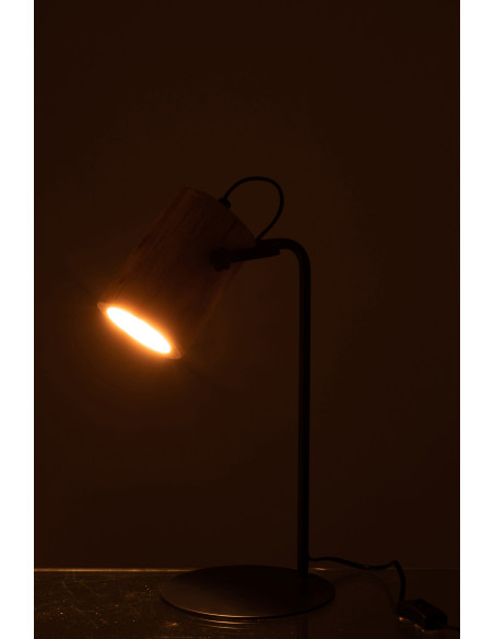 Lampe de bureau en bois naturel Silas BeranganJ-Line