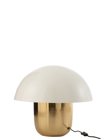 Lampe Champignon en Fer Blanc/Or GrandeJ-Line Lampe Champignon en Fer Blanc/Or GrandeJ-Line