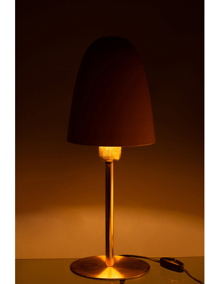Lampe de table en métal ocre/or.J-Line Lampe de table en métal ocre/or.J-Line