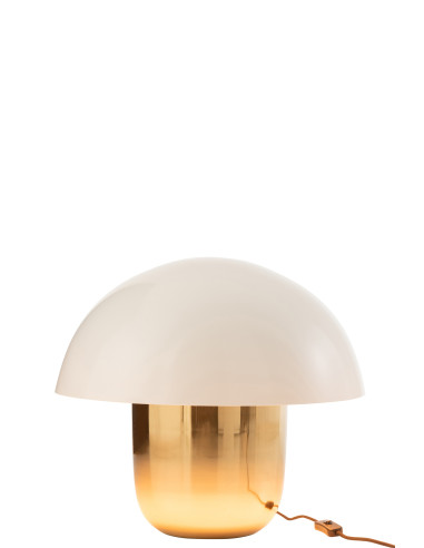Lampe Champignon en Fer Blanc/Or GrandeJ-Line