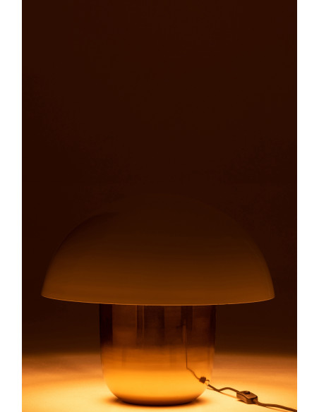 Lampe Champignon en Fer Blanc/Or GrandeJ-Line Lampe Champignon en Fer Blanc/Or GrandeJ-Line