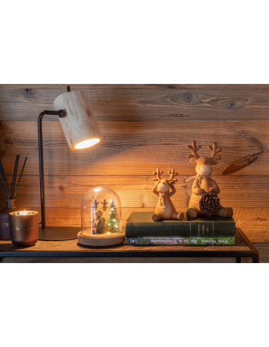 Lampe de bureau en bois naturel Silas BeranganJ-Line