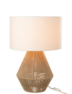 Lampe de table en corde de jute naturelleJ-Line 2
