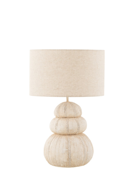 Lampe Table Oursin Poly BeigeJ-Line Lampe Table Oursin Poly BeigeJ-Line