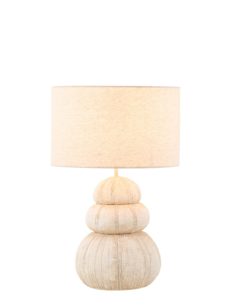 Lampe Table Oursin Poly BeigeJ-Line Lampe Table Oursin Poly BeigeJ-Line