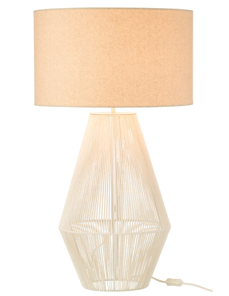 Lampe de table en métal/papier blancJ-Line Lampe de table en métal/papier blancJ-Line