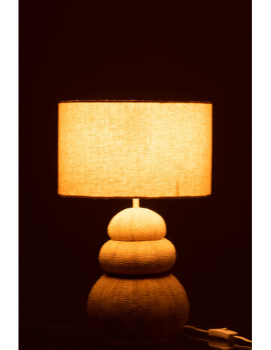 Lampe Table Oursin Poly BeigeJ-Line
