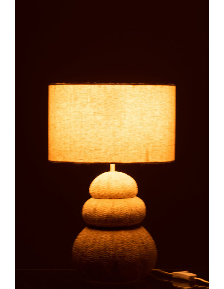 Lampe Table Oursin Poly BeigeJ-Line Lampe Table Oursin Poly BeigeJ-Line