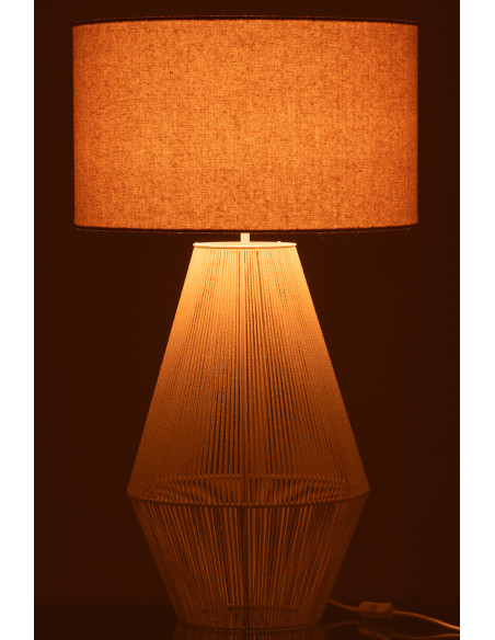 Lampe de table en métal/papier blancJ-Line Lampe de table en métal/papier blancJ-Line