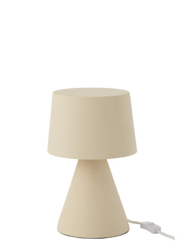 Lampe de table petite abat-jour en grès beigeJ-Line