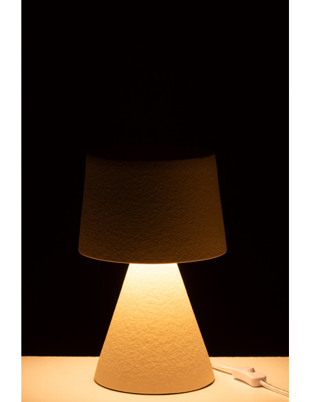 Lampe de table petite abat-jour en grès beigeJ-Line Lampe de table petite abat-jour en grès beigeJ-Line