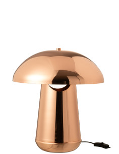 Lampe de table en métal cuivre champignonJ-Line 2