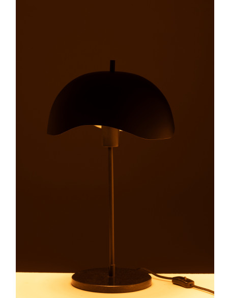Lampe de table en métal/marbre noirJ-Line Lampe de table en métal/marbre noirJ-Line