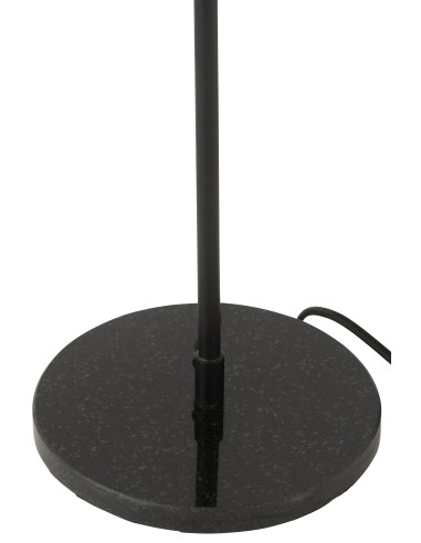 Lampe de table en métal/marbre noirJ-Line