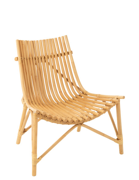 Chaise en rotin naturelJ-Line Chaise en rotin naturelJ-Line