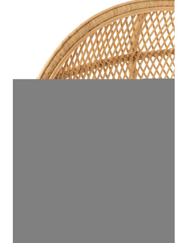 Chaise Paon avec Coussin en Rotin NaturelJ-Line