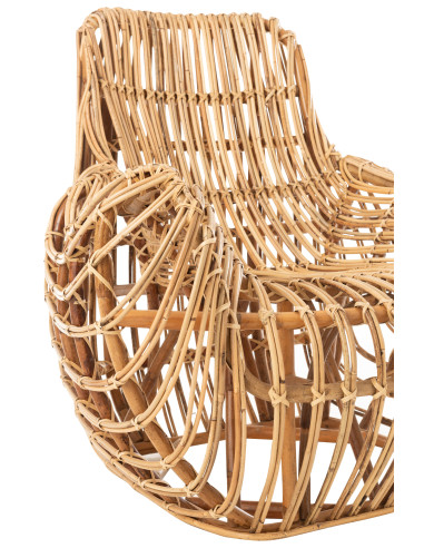 Siège en rotin naturel AnaJ-Line