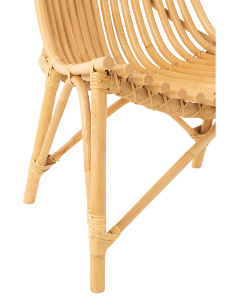Chaise en rotin naturelJ-Line Chaise en rotin naturelJ-Line