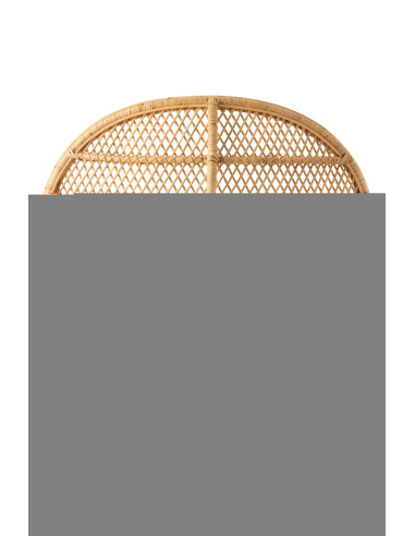 Chaise Paon avec Coussin en Rotin NaturelJ-Line