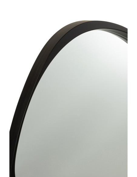 Miroir Giles Mdf/Verre Noir PetitJ-Line Miroir Giles Mdf/Verre Noir PetitJ-Line
