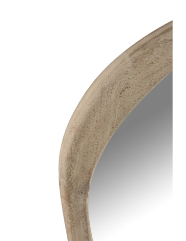 Miroir en bois de manguier irrégulier grandJ-Line