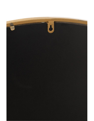 Miroir Mona rond en fer/verre doré très petitJ-Line