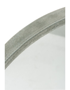 Miroir rond en cuir vert petitJ-Line 2