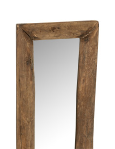 Miroir mural rectangle en bois marron petitJ-Line 2