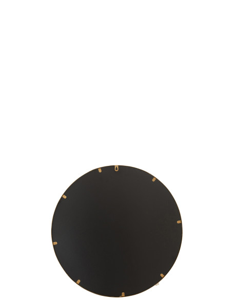 Miroir Aurora Rond en Fer/Verre Doré PetitJ-Line Miroir Aurora Rond en Fer/Verre Doré PetitJ-Line