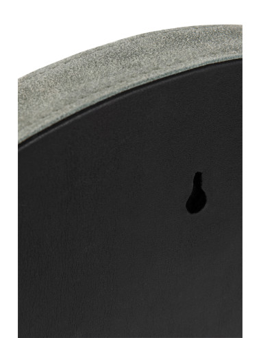 Miroir rond en cuir vert petitJ-Line