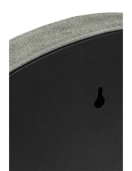 Miroir rond en cuir vert petitJ-Line