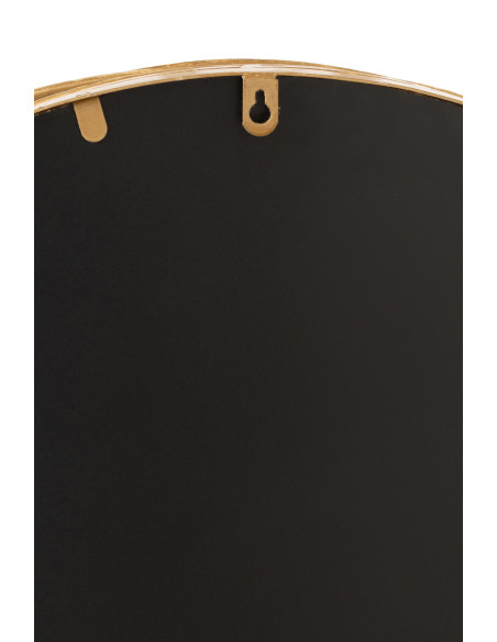 Miroir Aurora Rond en Fer/Verre Doré PetitJ-Line Miroir Aurora Rond en Fer/Verre Doré PetitJ-Line