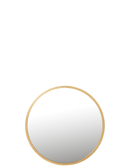 Miroir Mona rond en fer/verre doré grandJ-Line Miroir Mona rond en fer/verre doré grandJ-Line