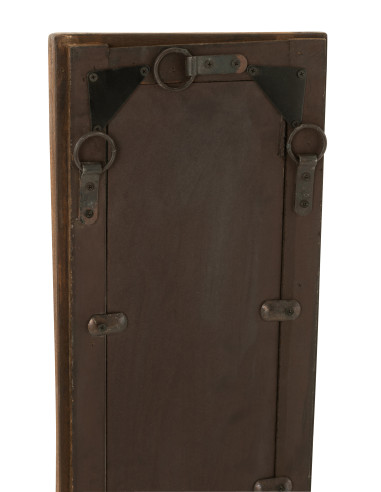 Miroir mural rectangle en bois marron petitJ-Line