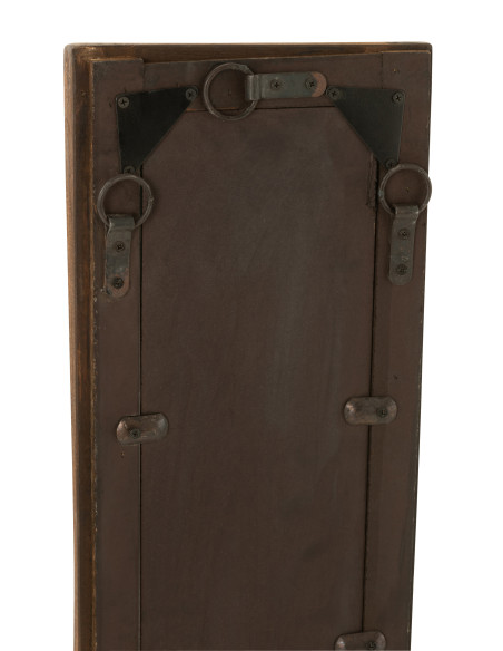 Miroir mural rectangle en bois marron petitJ-Line