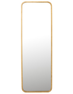 Miroir Mona Rectangle Fer/Verre DoréJ-Line