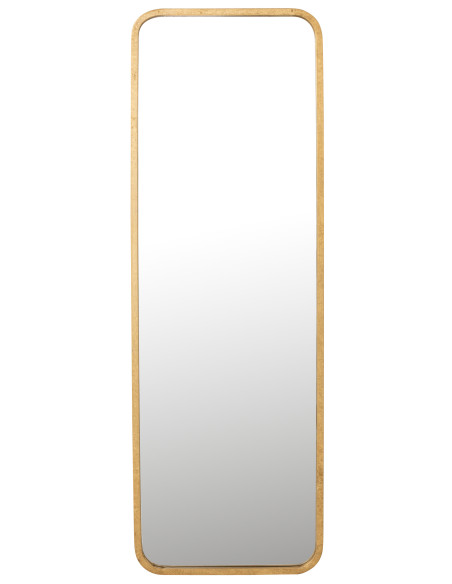 Miroir Mona Rectangle Fer/Verre DoréJ-Line Miroir Mona Rectangle Fer/Verre DoréJ-Line