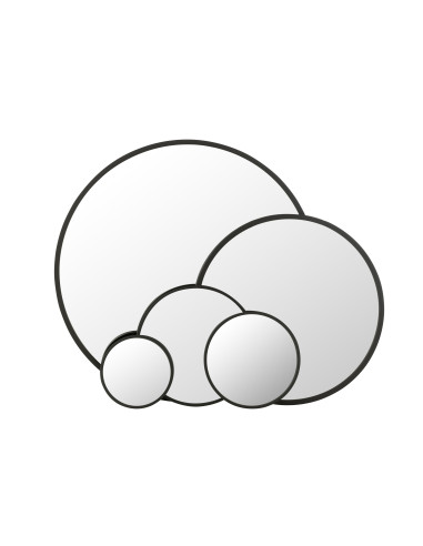 Miroir rond noir mat extra largeJ-Line