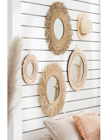 Miroir en rotin naturelJ-Line